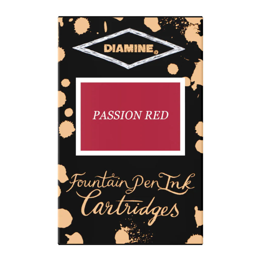 Diamine Passion Red Ink Cartridges (Set of 18)