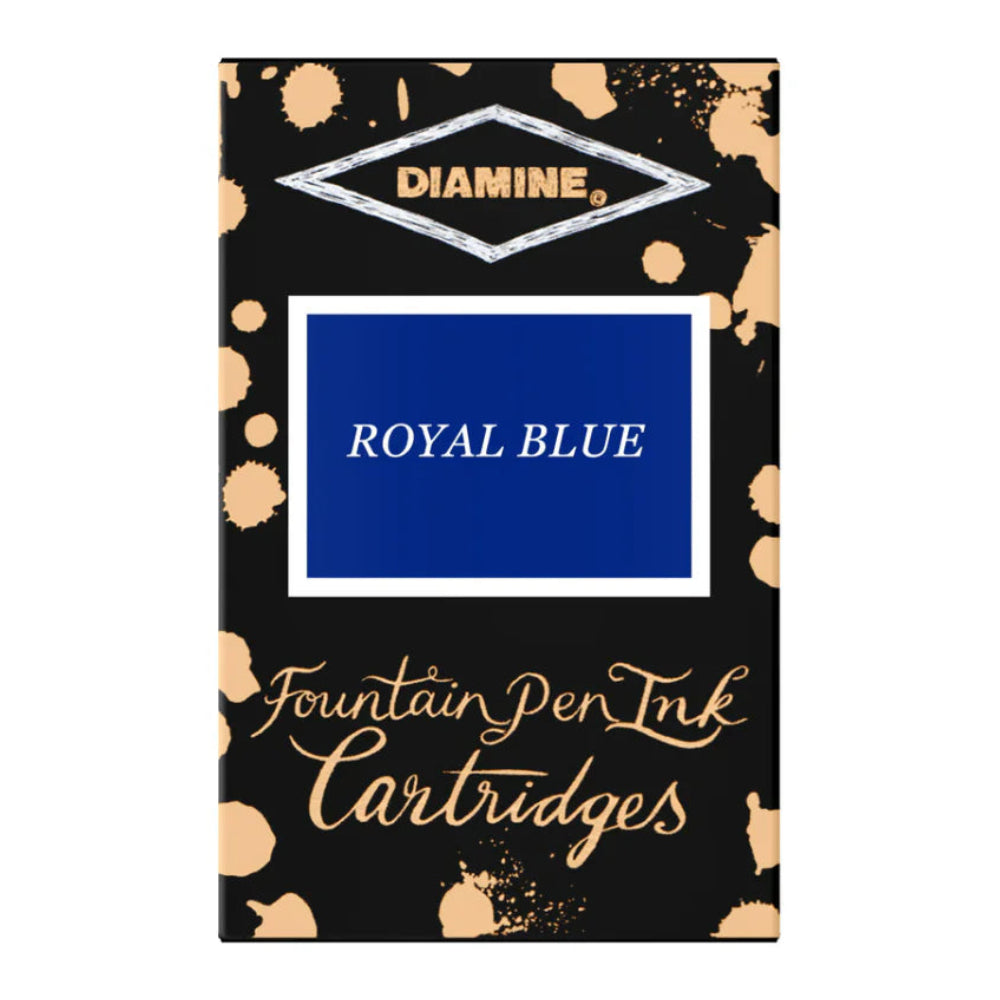 Diamine Royal Blue Ink Cartridges (Set of 18)
