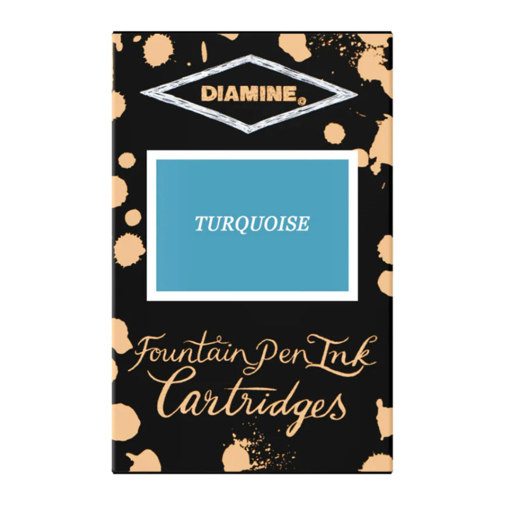 Diamine Turquoise Ink Cartridges (Set of 18)