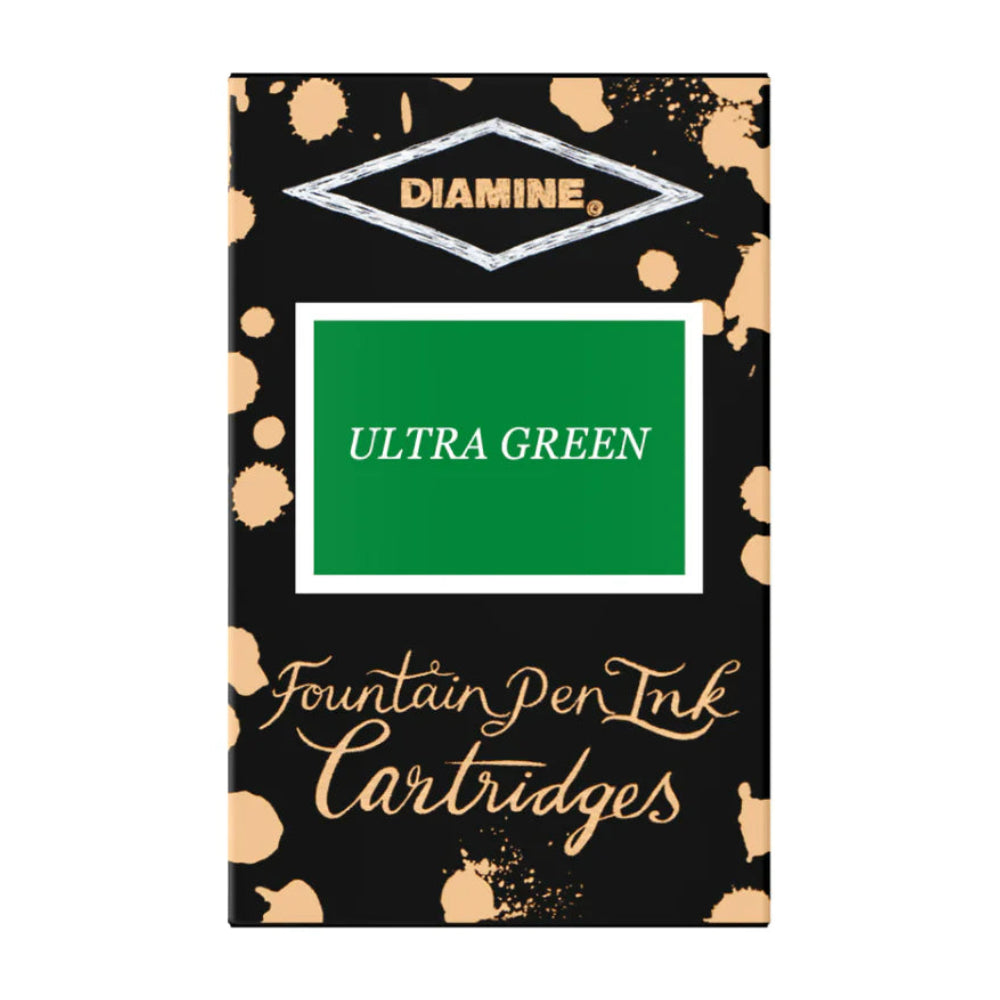 Diamine Ultra Green Ink Cartridges (Set of 18)