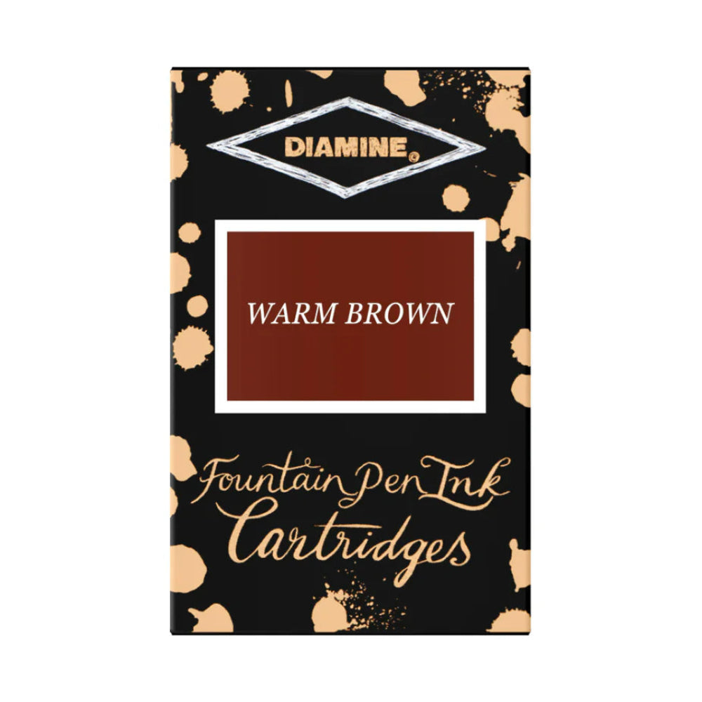 Diamine Warm Brown Ink Cartridges (Set of 18)