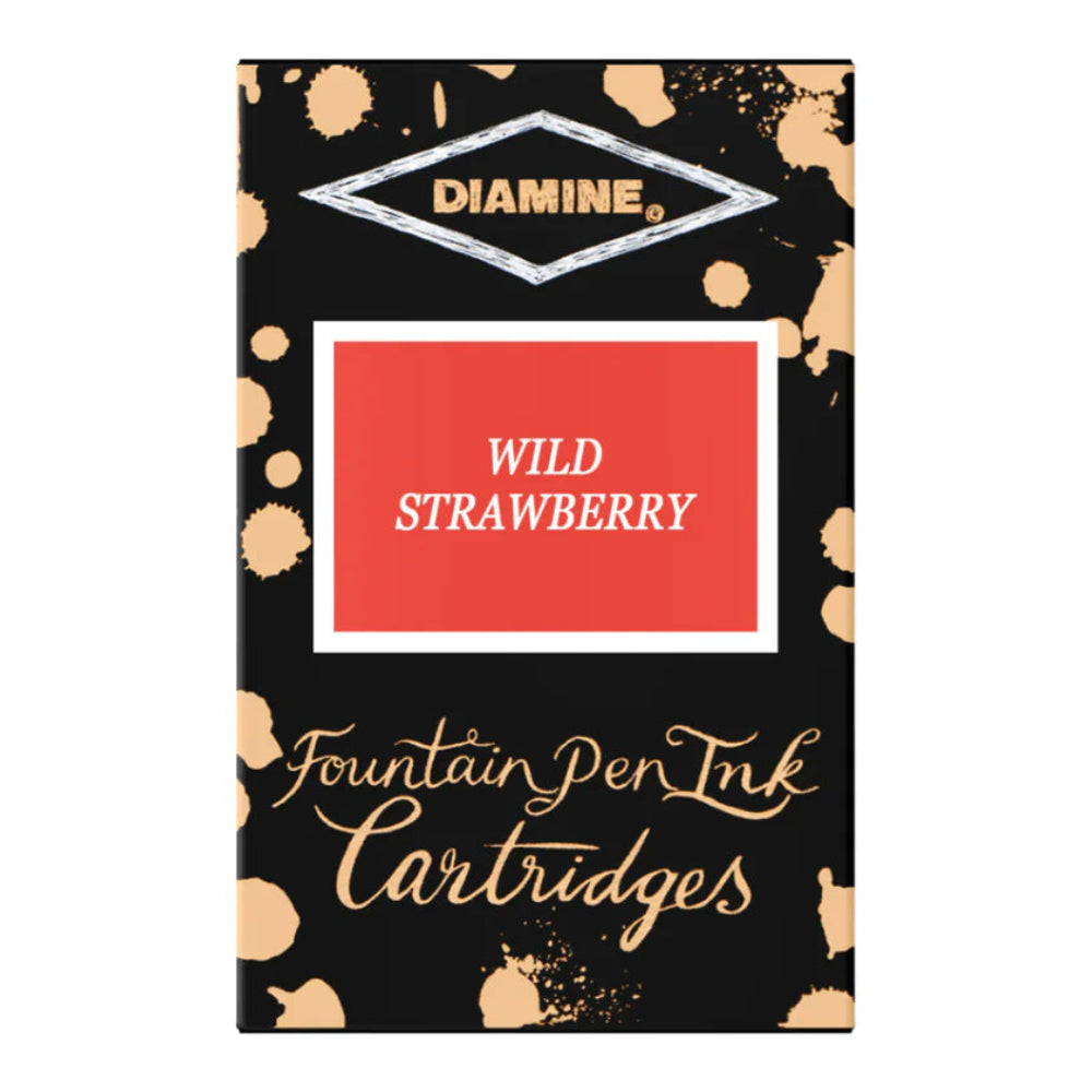 Diamine Wild Strawberry Ink Cartridges (Set of 18)
