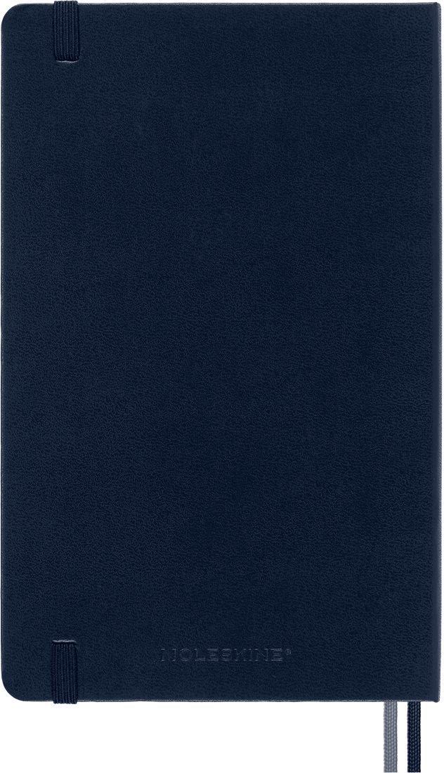 Moleskine Large Hardcover Classic Expanded Ruled Notebook - Sapphire Blue