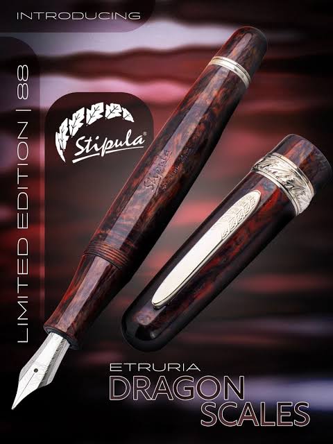 Stipula Etruria Fountain Pen - Dragon Scales (Limited Edition)