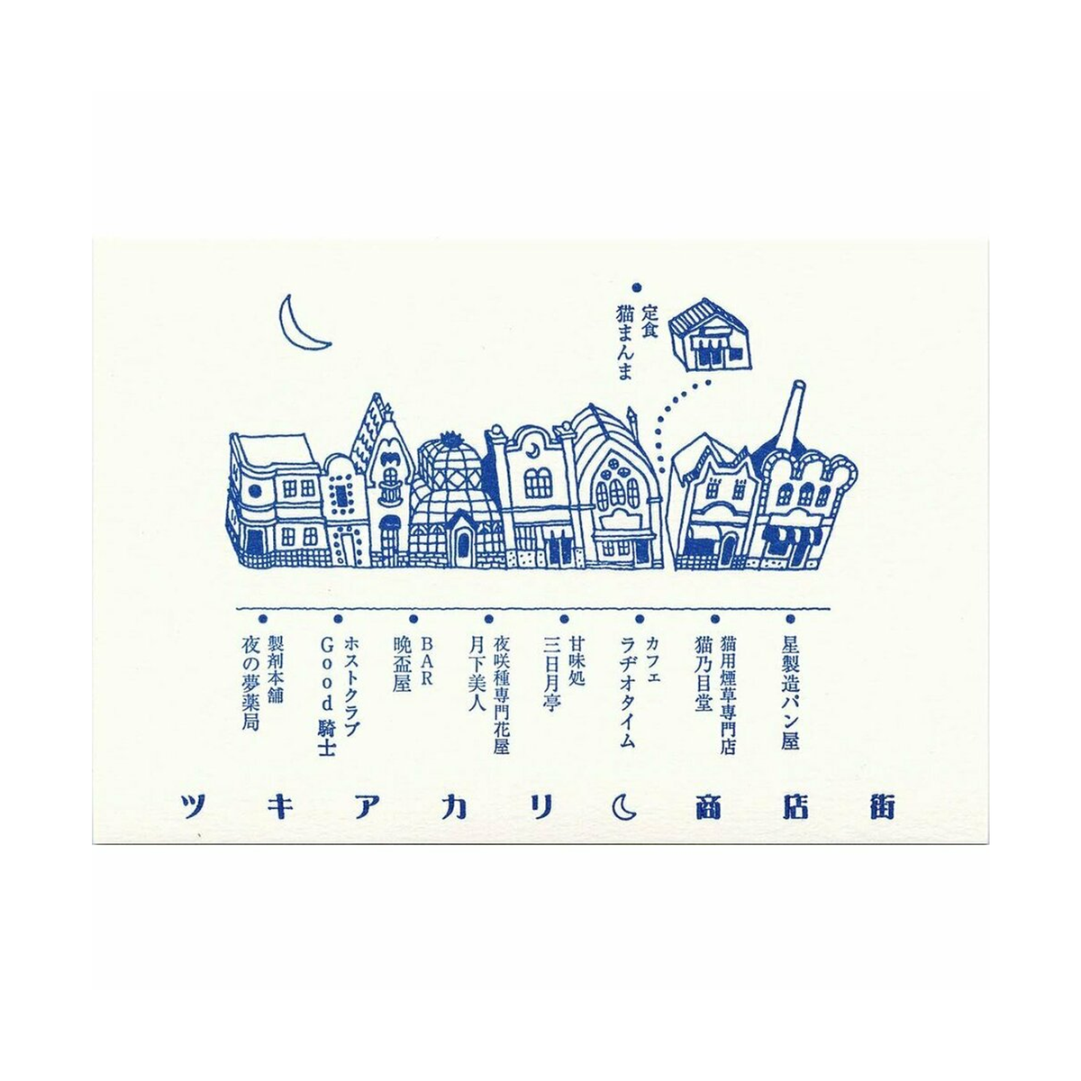 Kyupodo Letterpress Postcard - Map