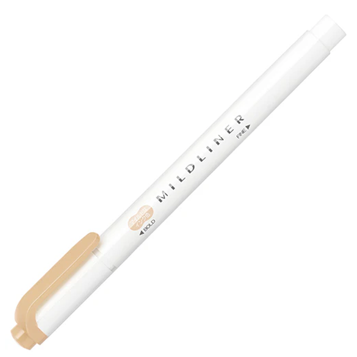 Zebra Mildliner Double Ended Highlighter - Mild Beige