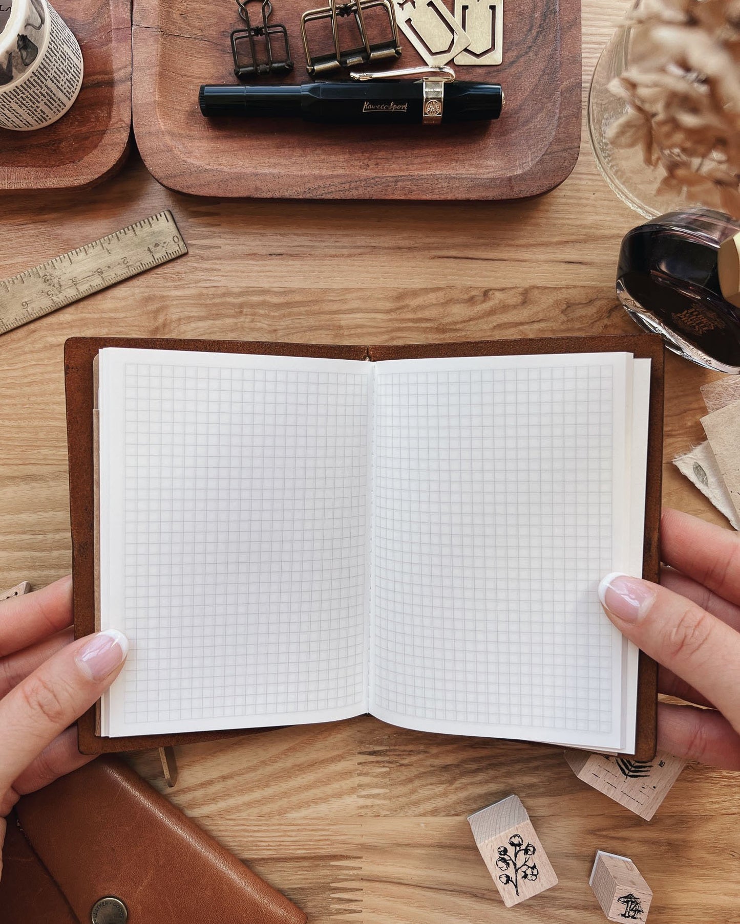 Sarica Studio Passport TN Notebook - Rose