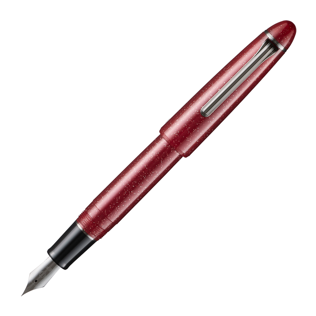 Sailor 1911L Casual L Galaxy Series Fountain Pen - Supernova Crimson with Black Trim