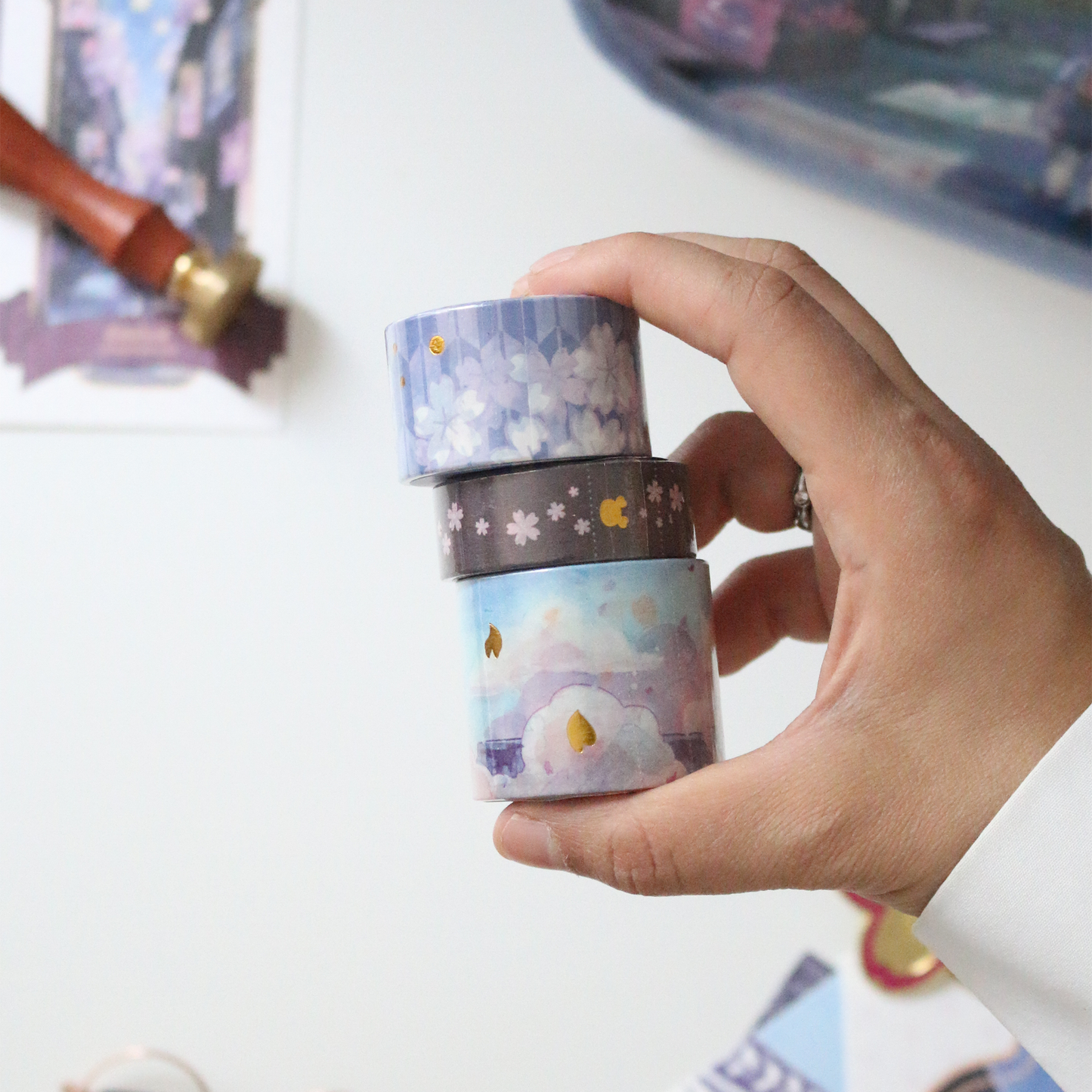 Esterbrook x Sakuradragon Washi Tape - Sakura Street: Sakura