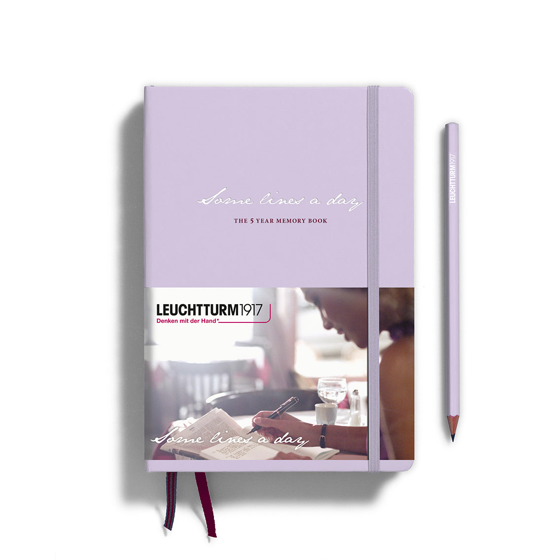 Leuchtturm1917 Some Lines a Day A5 Medium Hardcover Notebook - Lilac