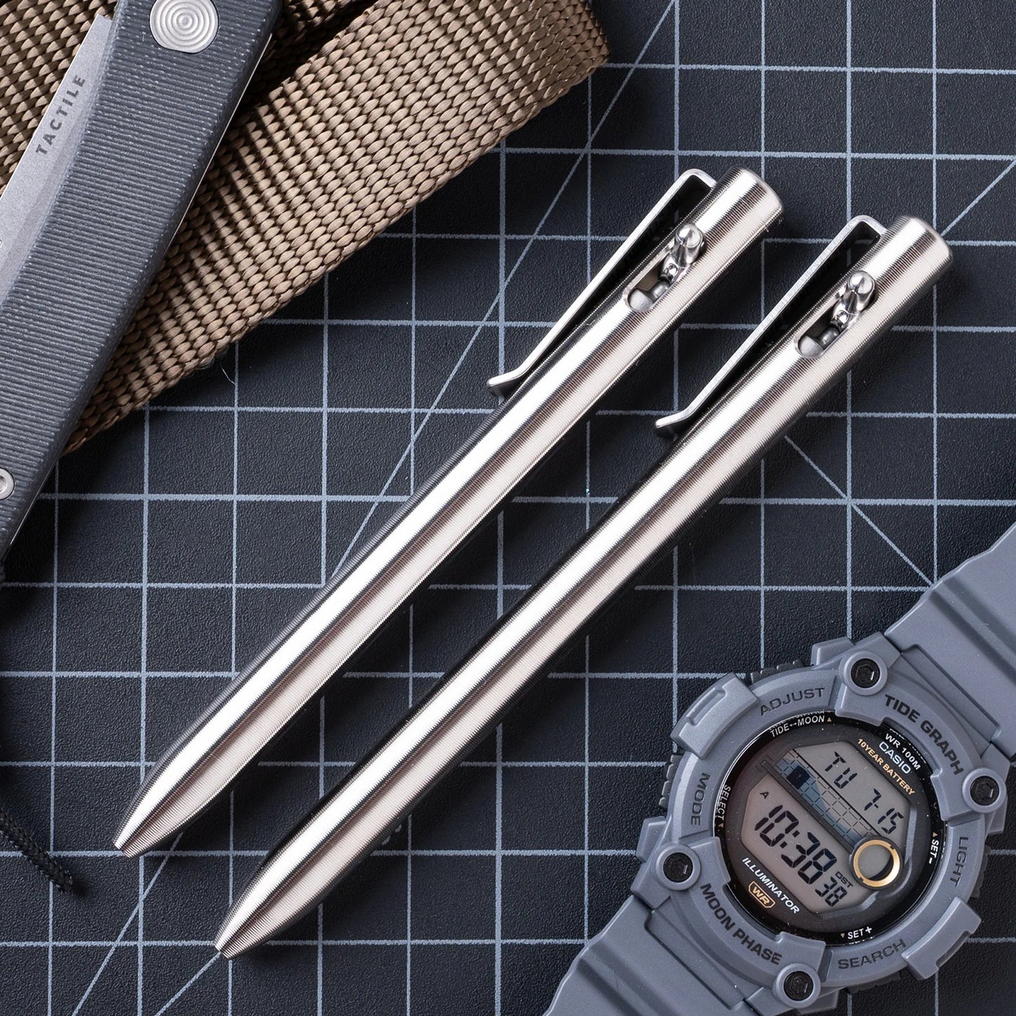 Tactile Turn Switch Pen - Titanium