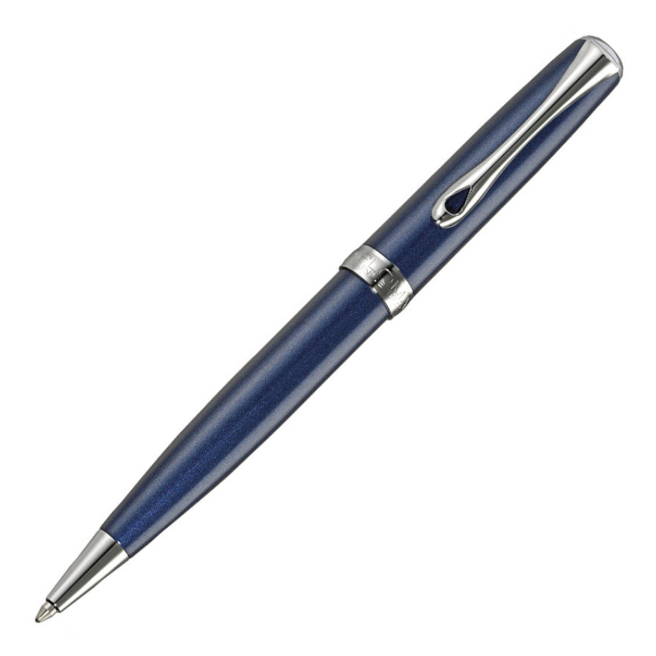 Diplomat Excellence A2 Ballpoint - Midnight Blue and Chrome Trim