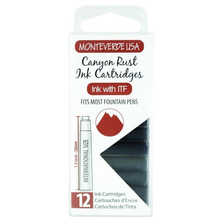 Monteverde Canyon Rust Ink Cartridges (Set of 12)