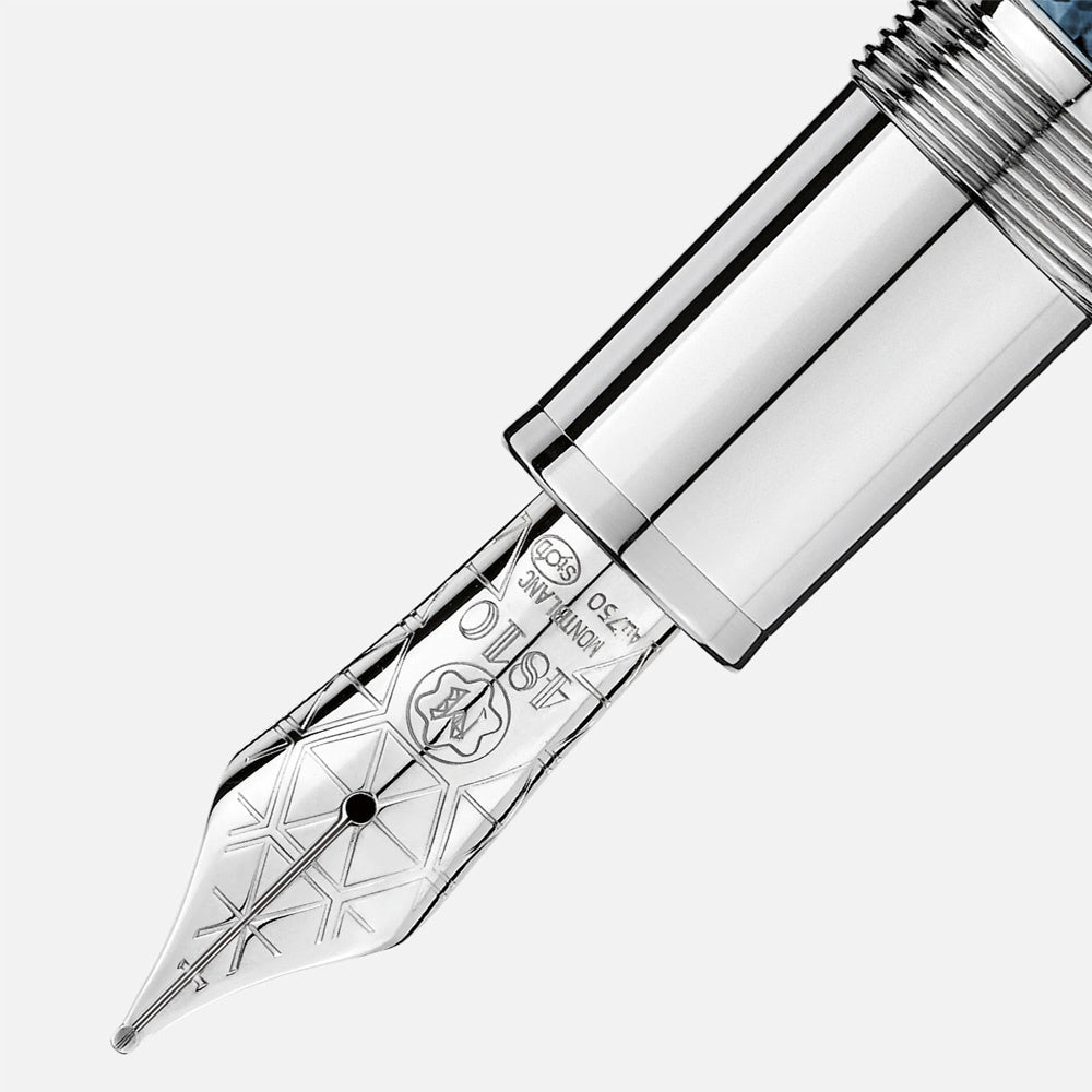 Montblanc Blue Hour Fountain Pen (Meisterstück Solitaire LeGrand)