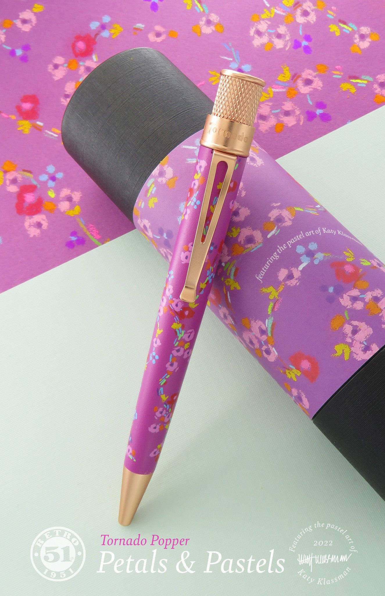 Retro 51 Collection Tornado Popper Rollerball - Petals and Pastels - Sealed