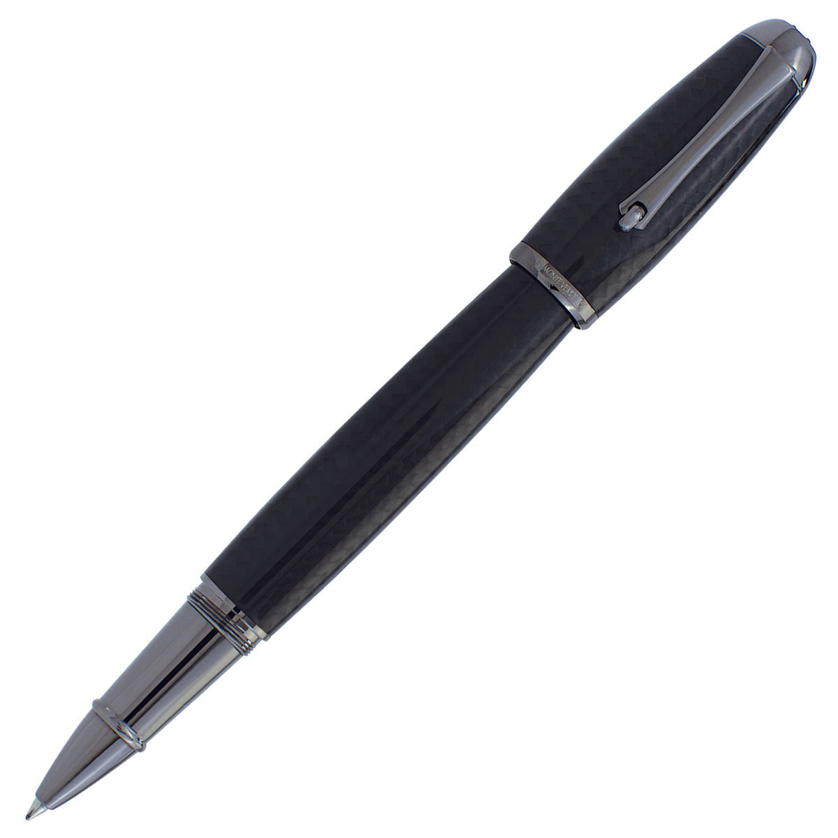 Monteverde Super Mega Carbon Fiber Rollerball - With Gunmetal Trim (Discontinued)
