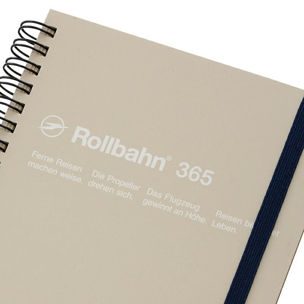 Delfonics Rollbahn Spiral L Free Diary - Greige
