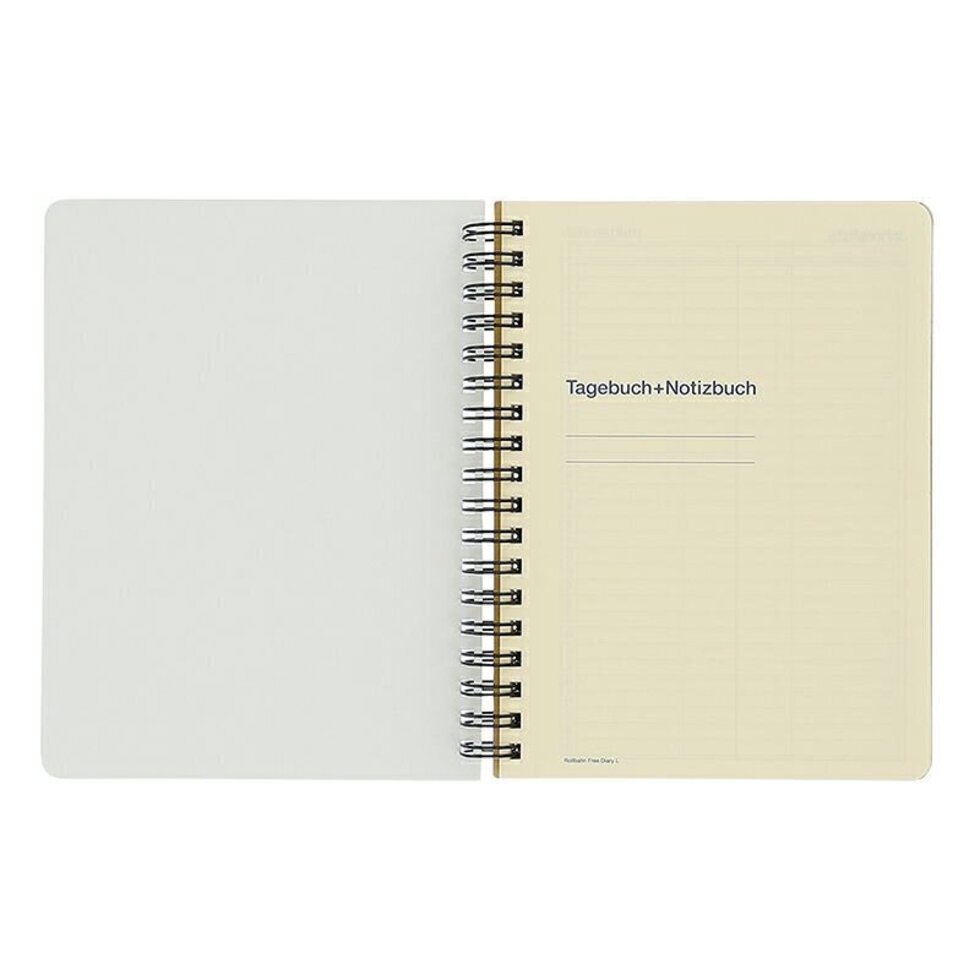 Delfonics Rollbahn Spiral L Free Diary - Greige