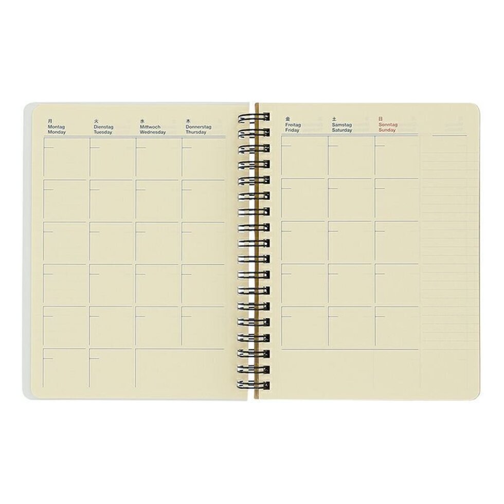 Delfonics Rollbahn Spiral L Free Diary - Greige