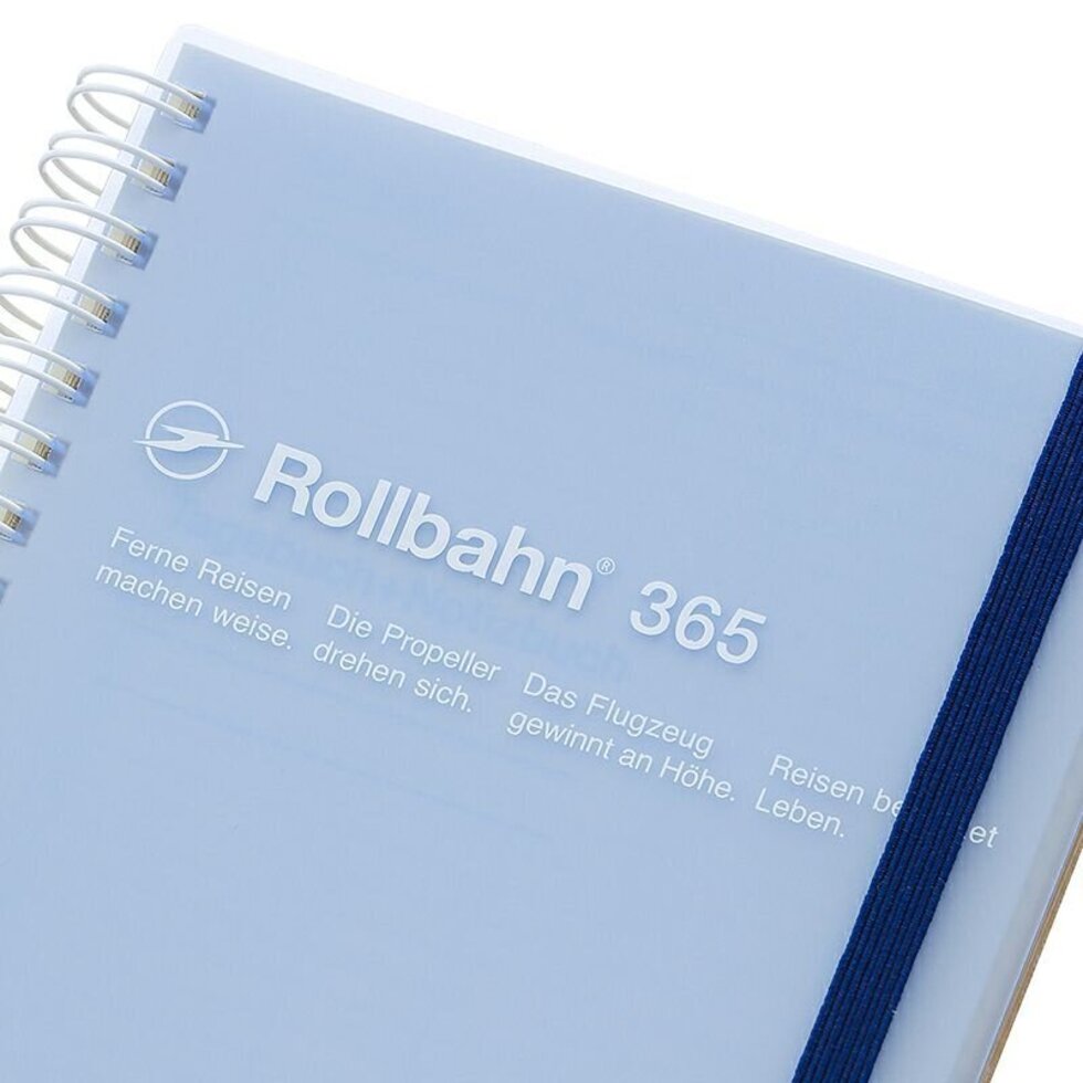 Delfonics Rollbahn CLEAR Spiral L Free Diary - Blue
