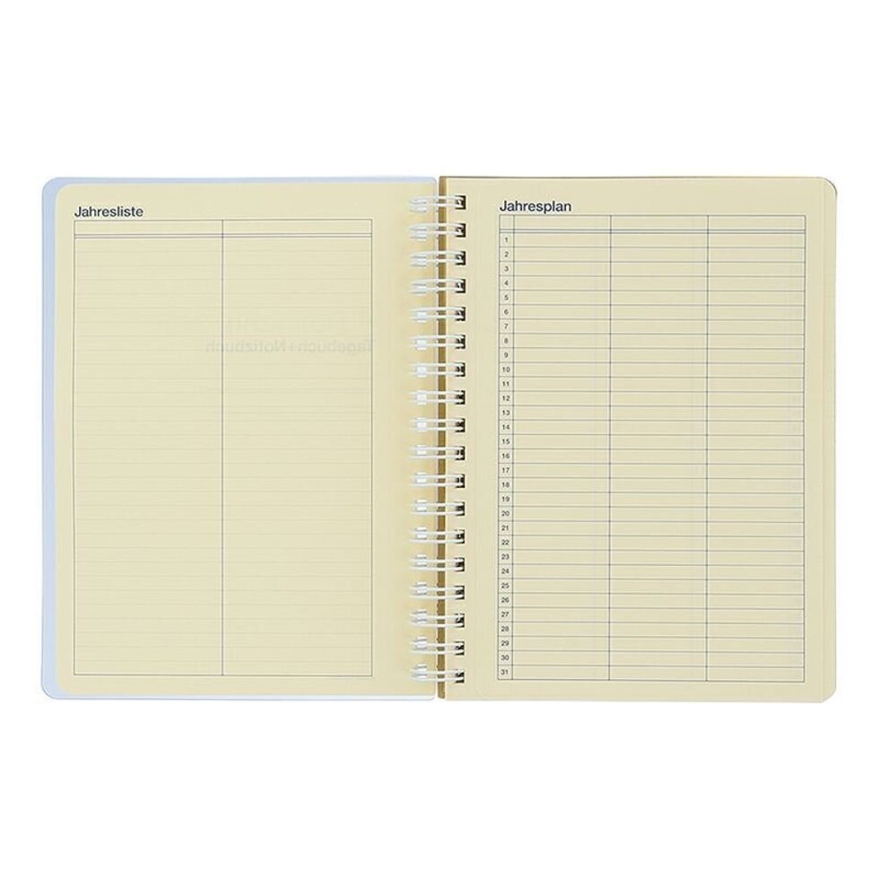 Delfonics Rollbahn CLEAR Spiral L Free Diary - Blue