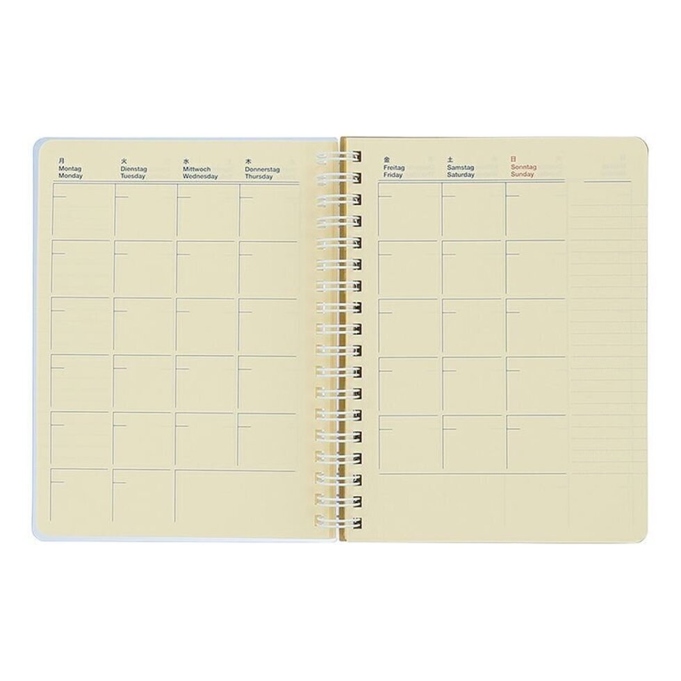 Delfonics Rollbahn CLEAR Spiral L Free Diary - Blue