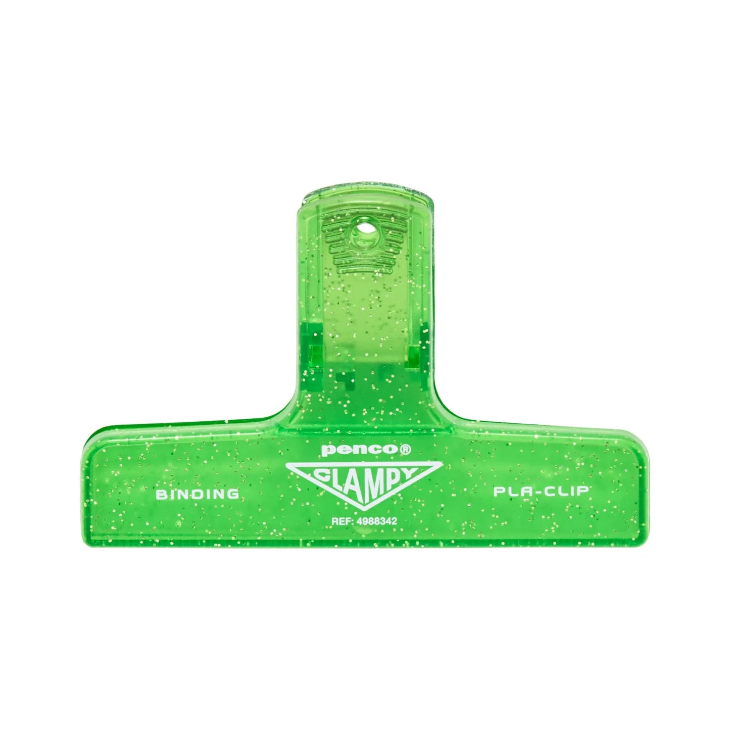 Hightide PENCO Clampy Plastic Clip - Glitter Clear Light Green