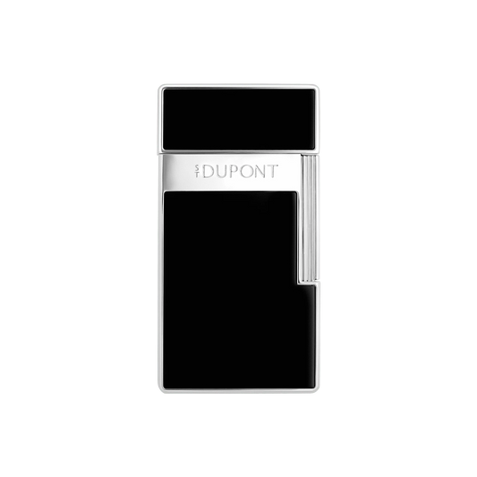 S.T. Dupont Biggy Lighter - Lacquered Black & Chrome