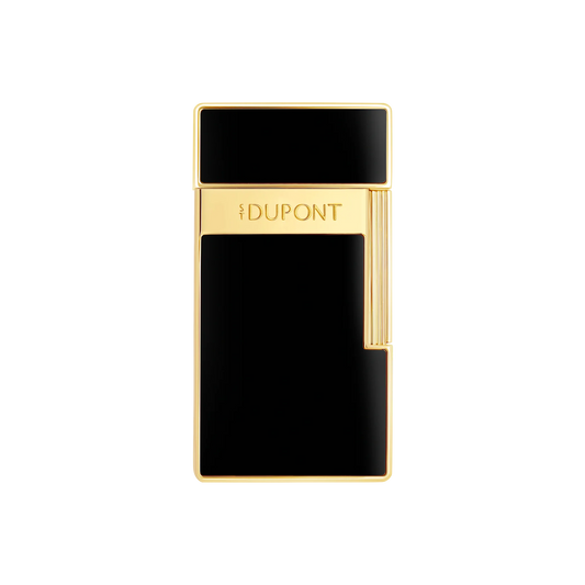 S.T. Dupont Biggy Lacquered Lighter - Black & Gold