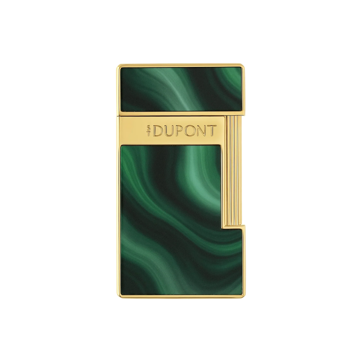 S.T. Dupont Slimmy Lighter - Geode: Green with Gold
