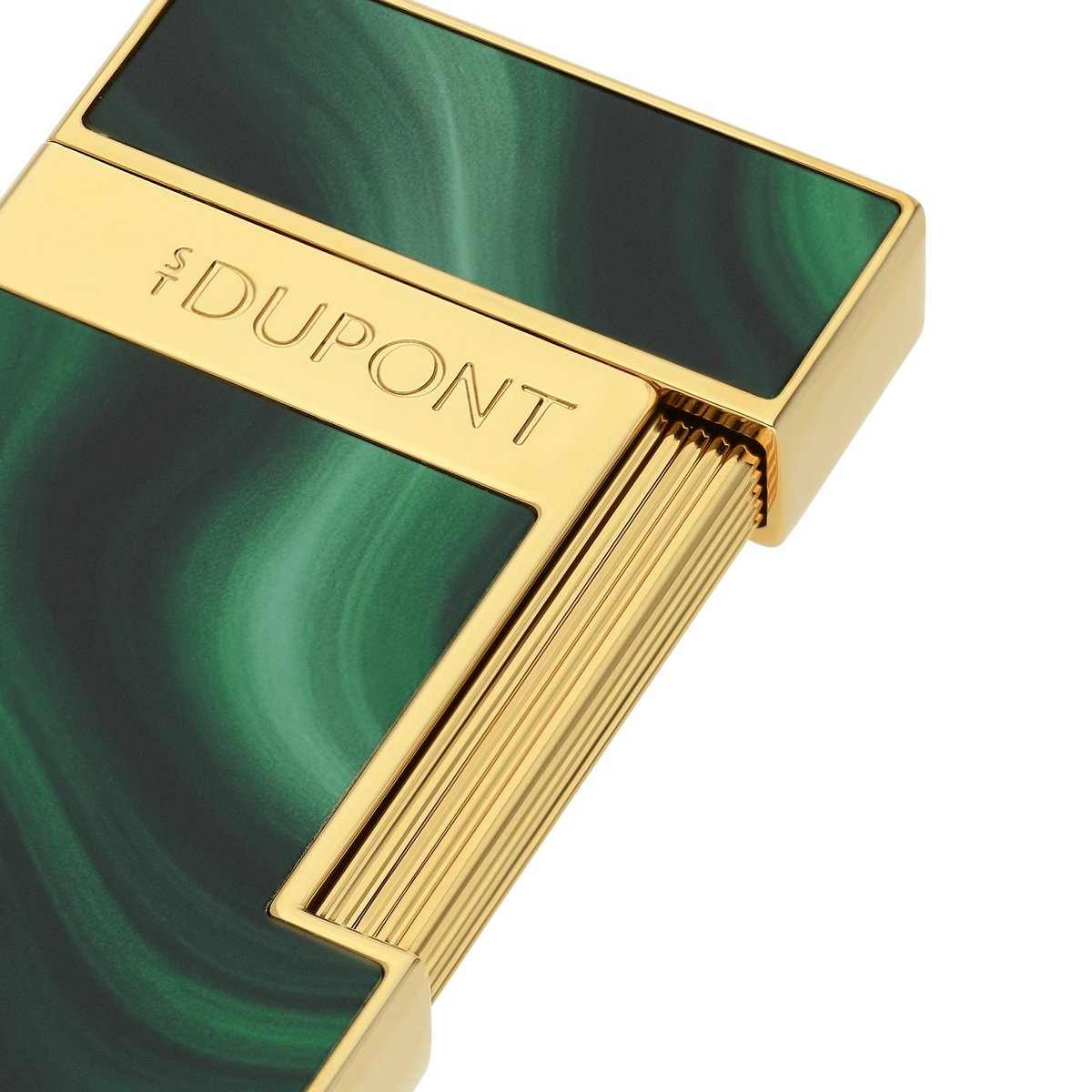 S.T. Dupont Slimmy Lighter - Geode: Green with Gold