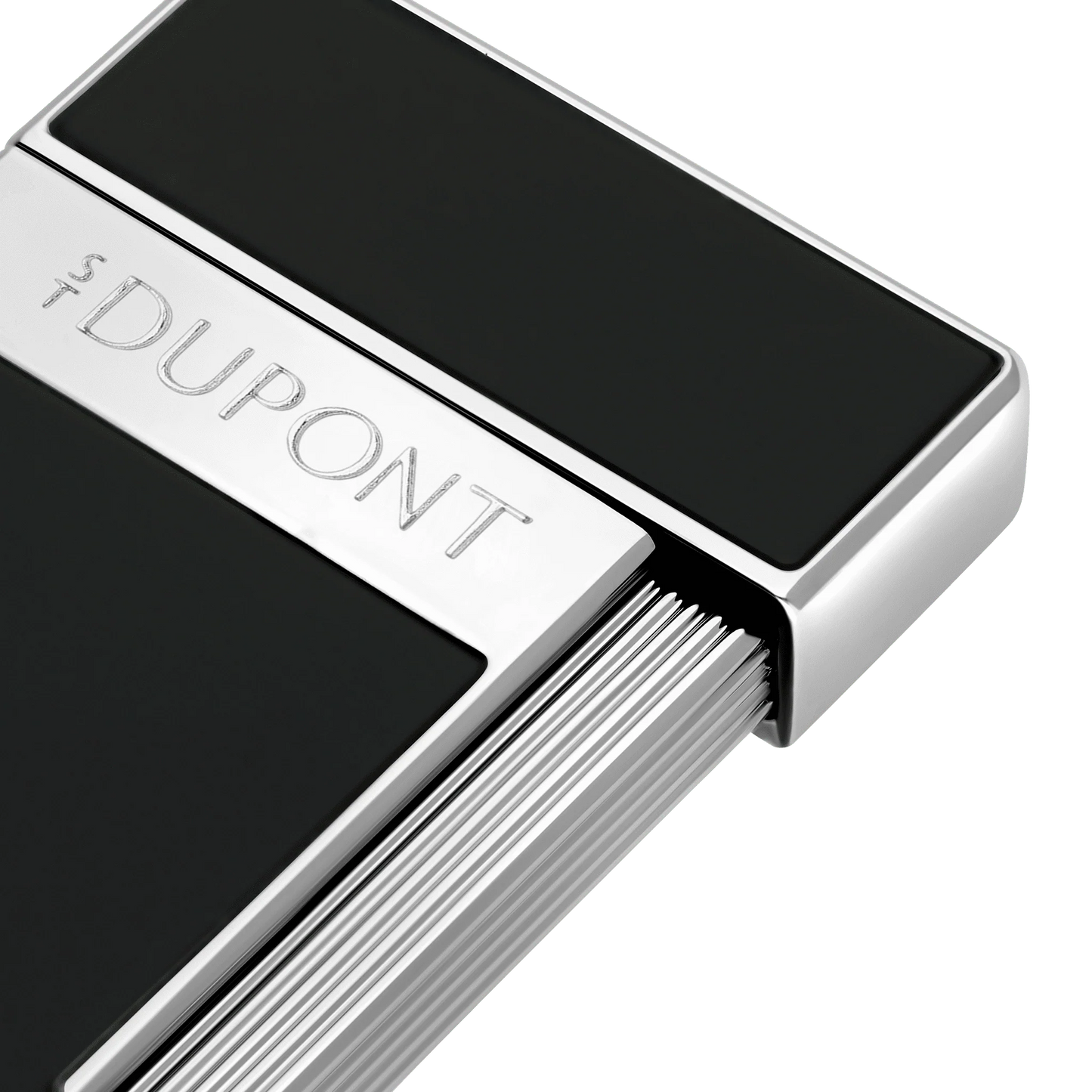 S.T. Dupont Slimmy Lacquered Lighter - Black with Palladium