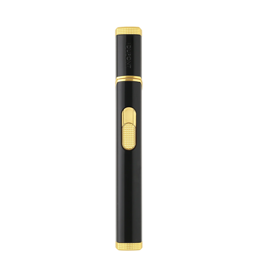 S.T. Dupont Torch Lighter - Lacquered Black with Gold