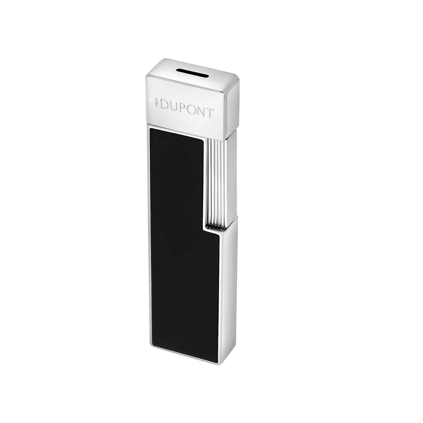 S.T. Dupont Twiggy Lighter - Lacquered Black with Chrome