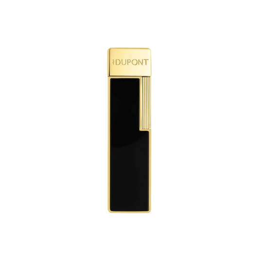 S.T. Dupont Twiggy Lighter - Lacquered Black with Gold