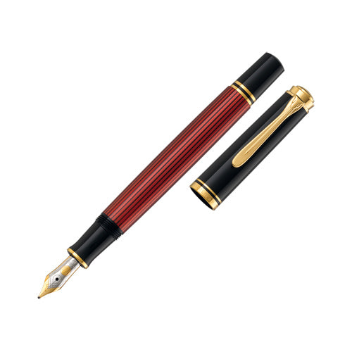 Pelikan Souverän M600 Series Fountain Pen - Black/Red