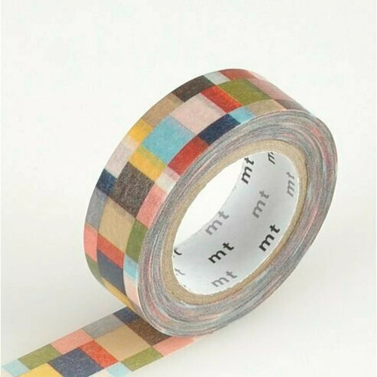 MT Masking Tape - Tape Single - Mosaic Greyish (15mm)
