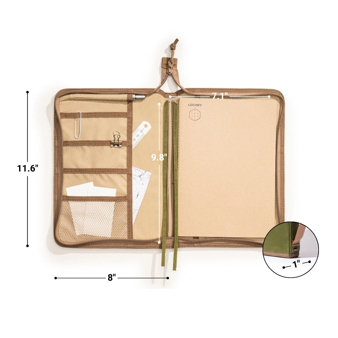 LOCHBY B5 Field Folio - Olive