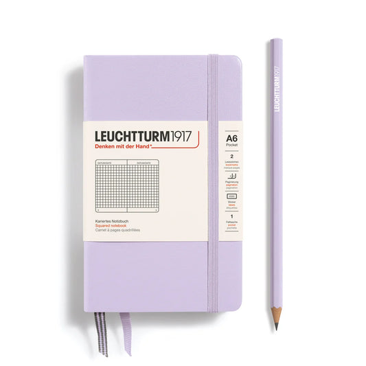 Leuchtturm1917 A6 Pocket Hardcover Squared Notebook - Lilac