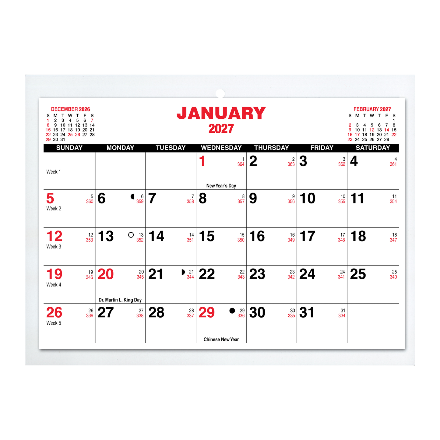 Payne 2027 Easel-Back Calendar - #106 (9 x 6.5)