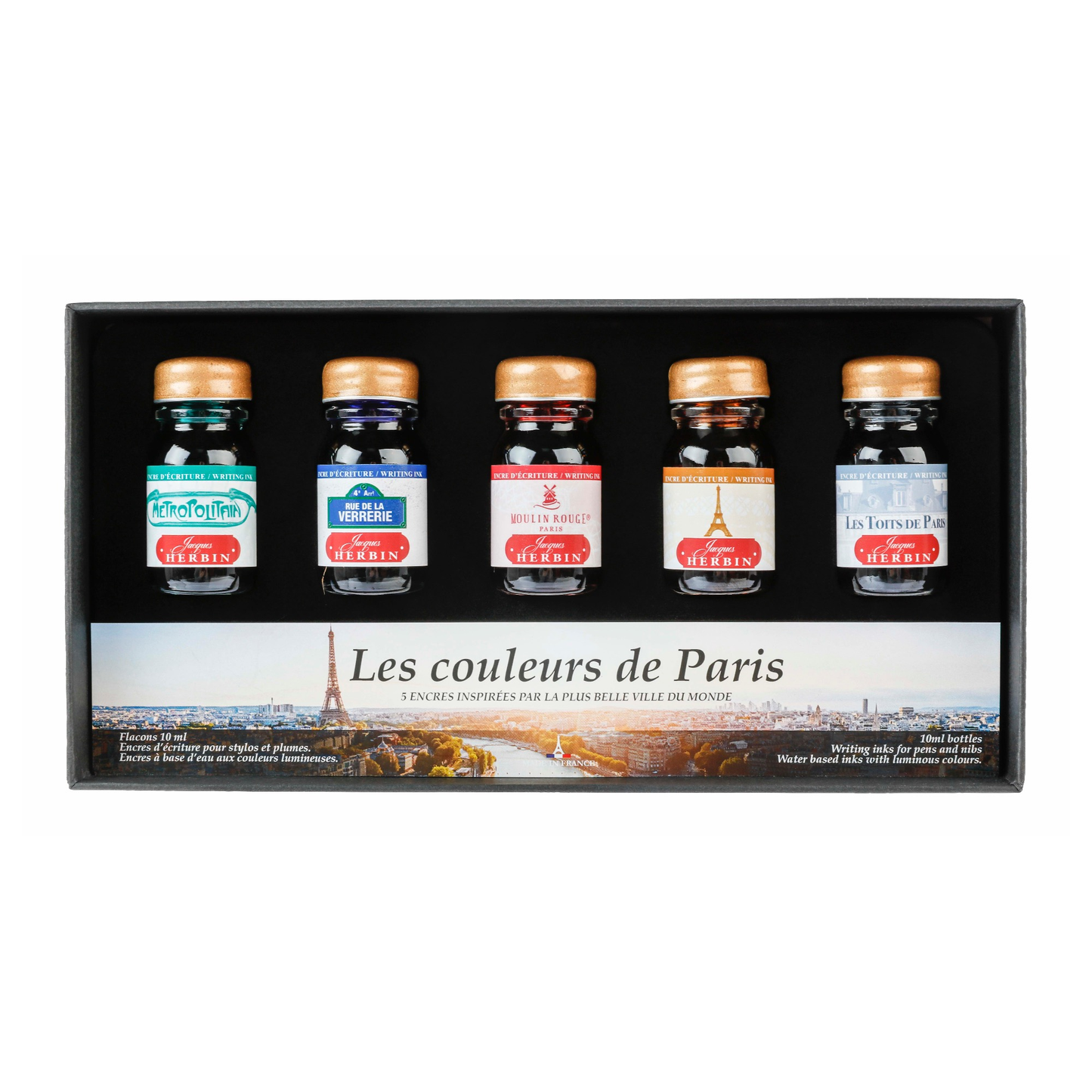 J. Herbin Paris Ink Collection Set - 10ml Bottles Gift Set