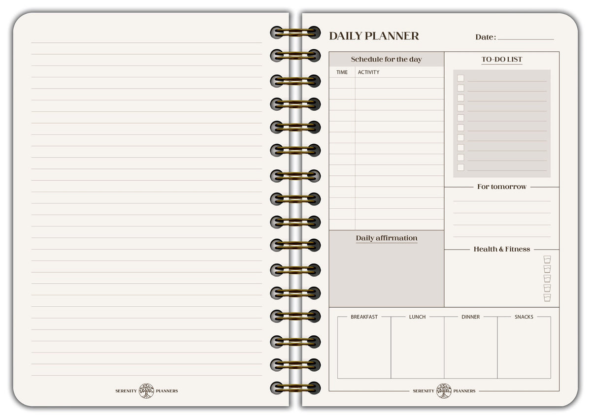 Clairefontaine 2027 A5 Wirebound Inspire Daily Planner - Inspire Rose