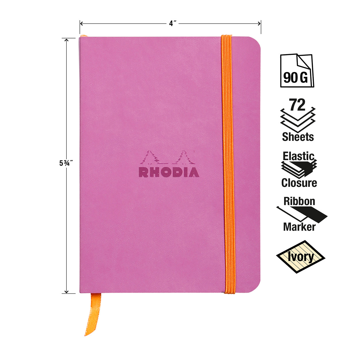 Rhodia Rhodiarama A6 Soft Webnotebook - Lilac (Lined)
