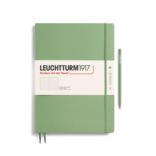 Leuchtturm1917 Master Classic A4+ Hardcover Plain Notebook - Sage