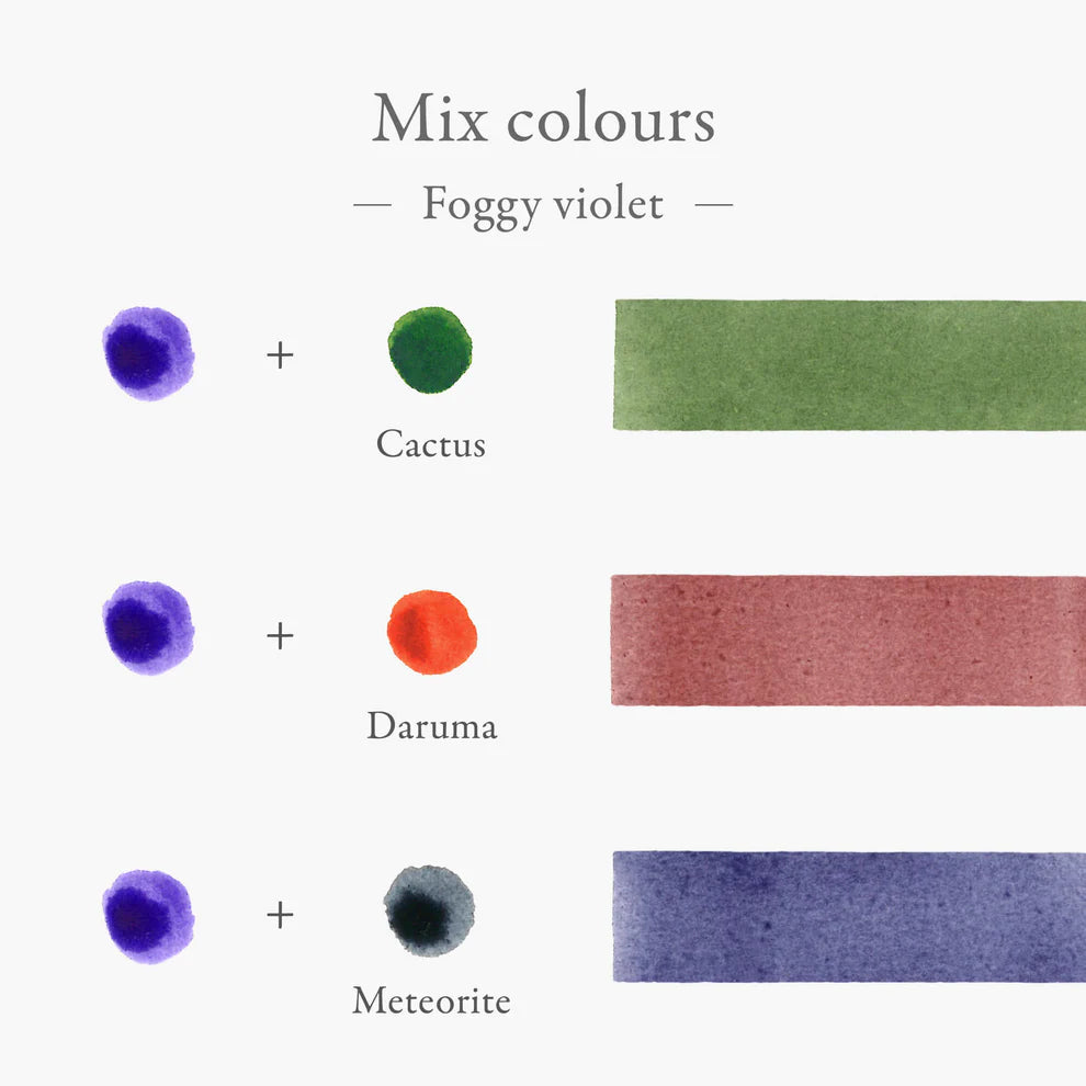 Kakimori Inkstand Colour 12 Foggy Violet (35ml) Bottled Ink