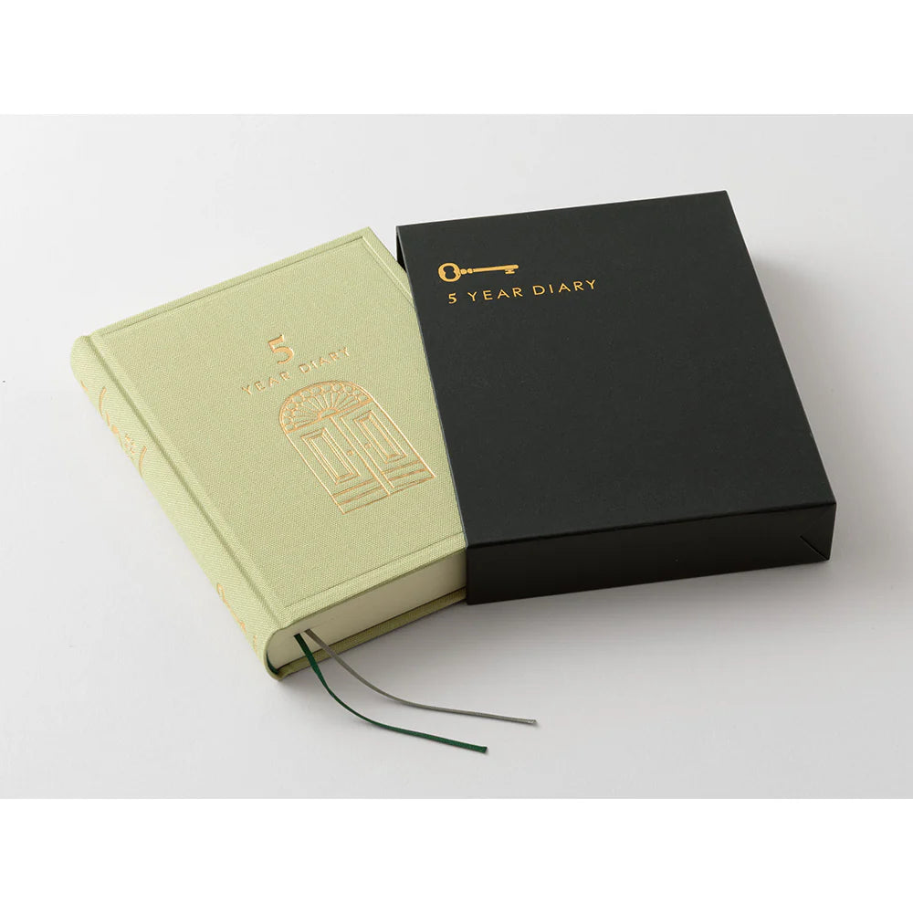 Midori 5 Year Mini Diary - Gate: Light Green