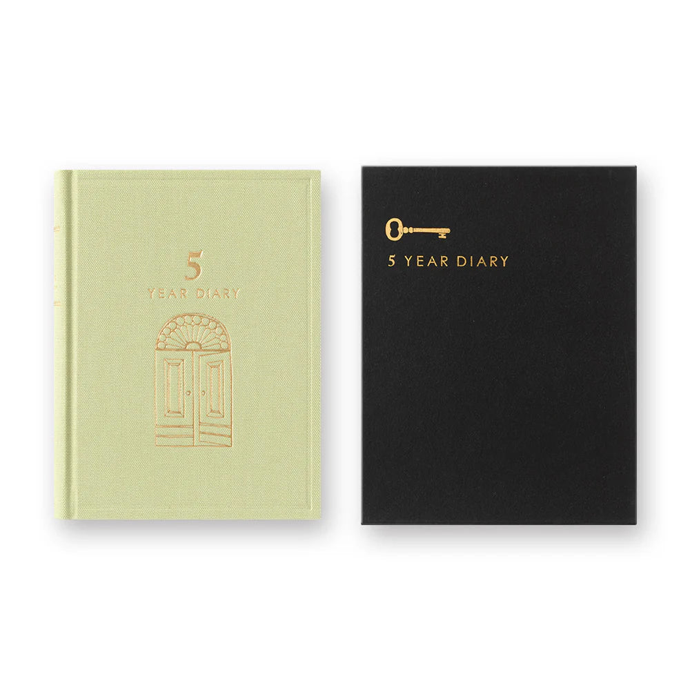 Midori 5 Year Mini Diary - Gate: Light Green