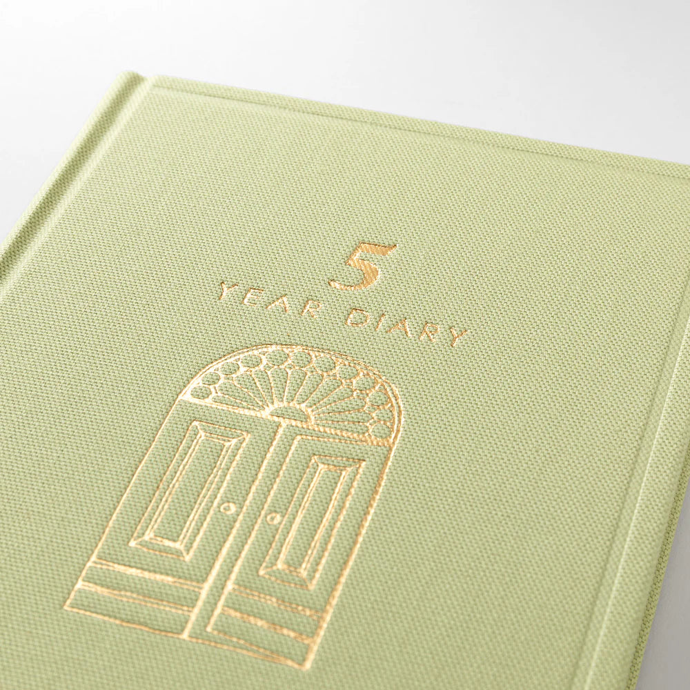 Midori 5 Year Mini Diary - Gate: Light Green