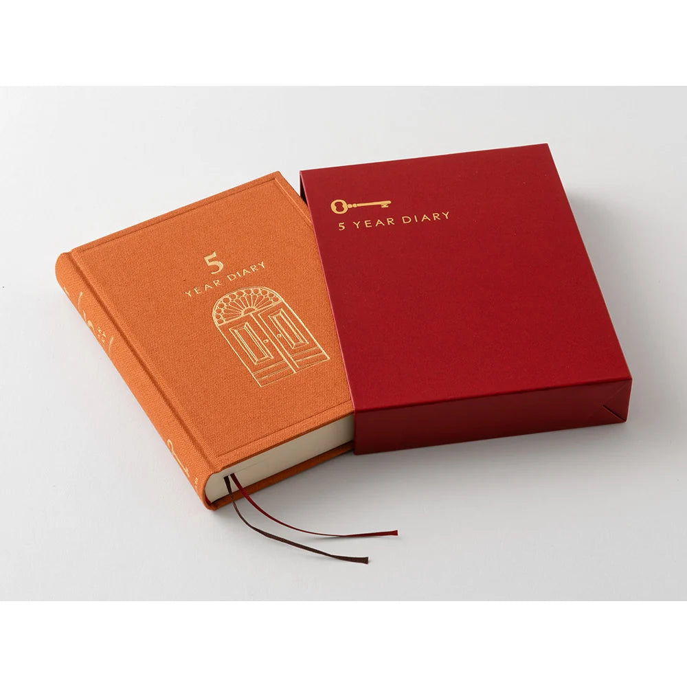 Midori 5 Year Mini Diary - Gate: Red