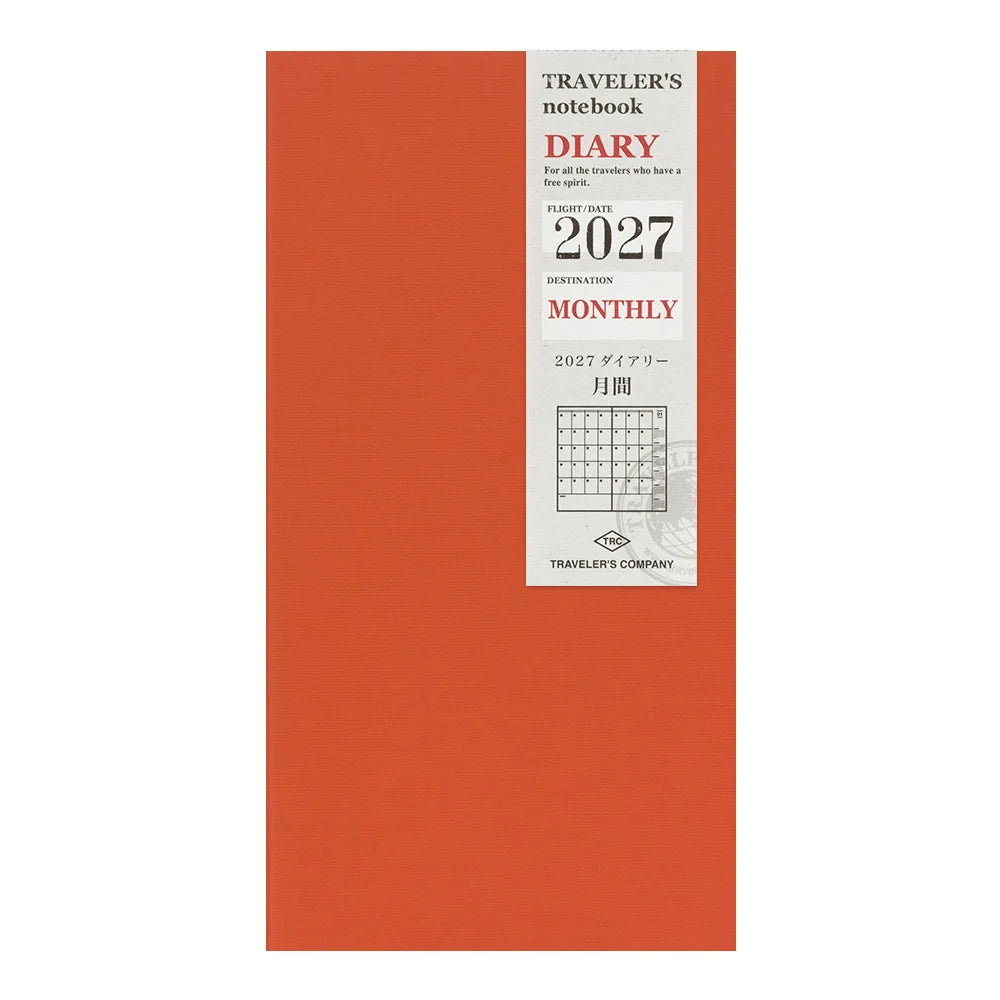 TRAVELER'S 2027 Regular Size Diary Insert - Monthly
